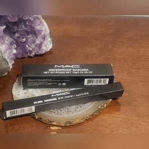 ▪︎M.A.C "combo" Eyeliner & WATERPROOF Mascara-Full Size-(BLACK)